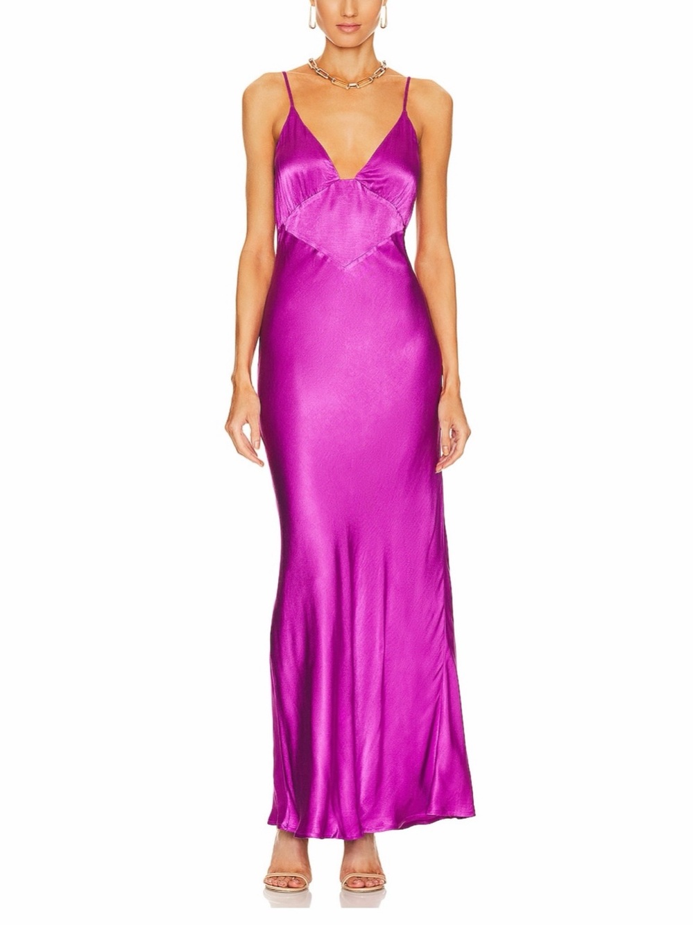 Bardot | Wintour Satin Slip Dress | Size M (US 6) | NWOT